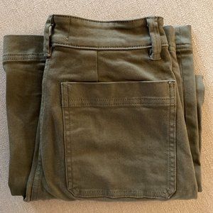 Dark Green Everlane Wide Leg Chicos